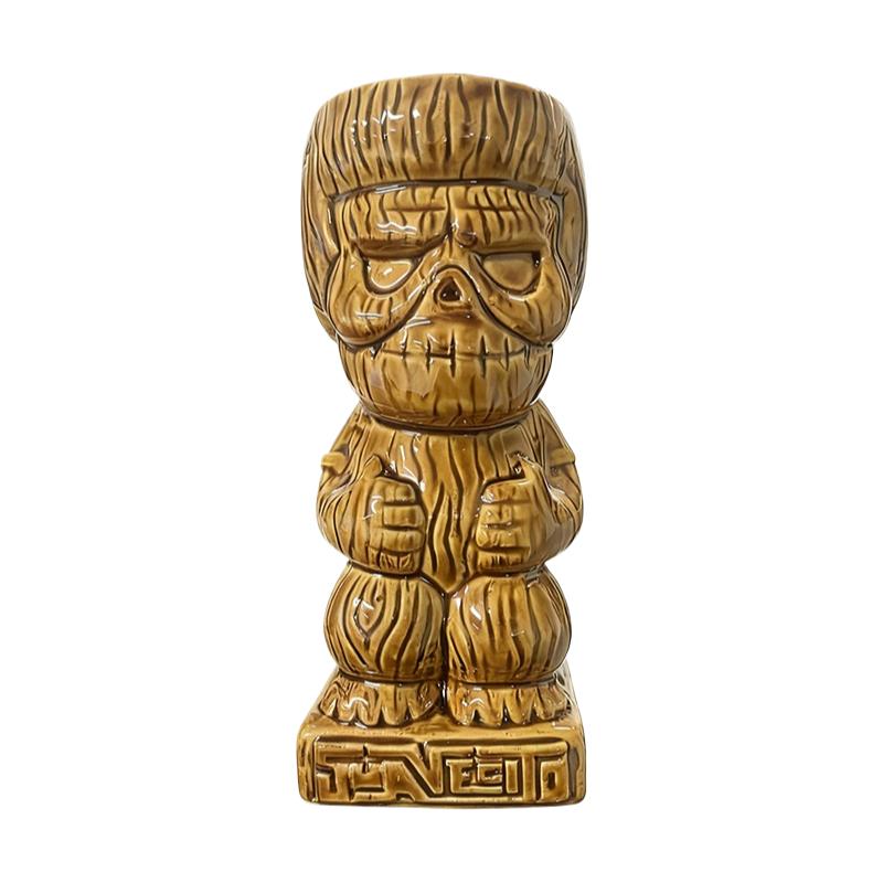 

Hawaiian Style Tiki Mugs Creative Cocktail Cup Ceramic Tiki Mugs Drinkware Bar Wine Cup Easter Island Tiki Mugs Halloween Gift