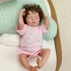 48cm Full Body Silicone Vinyl Doll Painted Baby Doll With Rooted Hair For Kid's Christmas Gift Muñecas Reborn Doll Toy