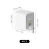 Wall Mounted Toothpaste Holder No Drilling Bathroom Organizer Hanging Shower Shelf for Toothbrush Face Wash Storage