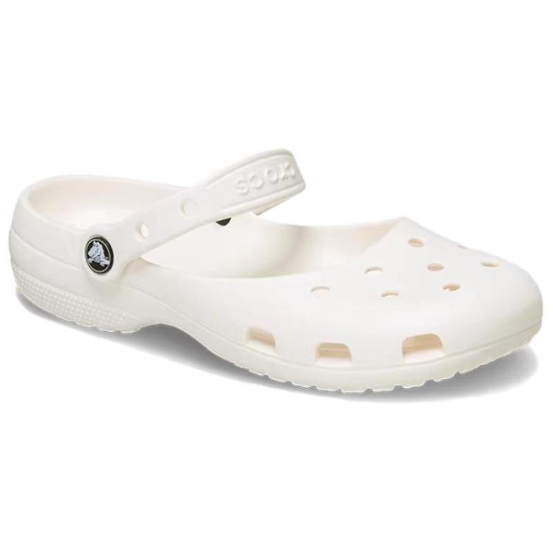Crocs Classic Ballet Women White EVA Casual Retro Breathable Outdoor Clogs 211994-0WV