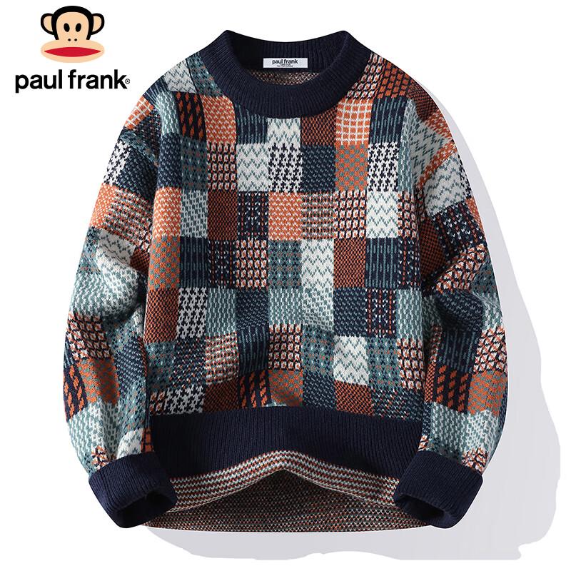Paul Frank Men's Plaid Color-Block Knit Sweater
