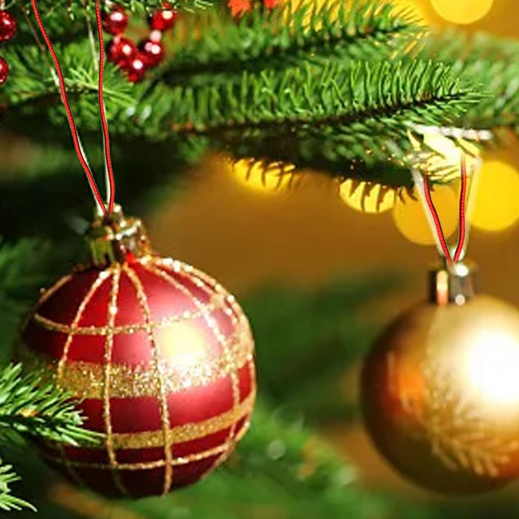 100pcs For Christmas Ornament Hanging Cords for Home Decor and Crafts