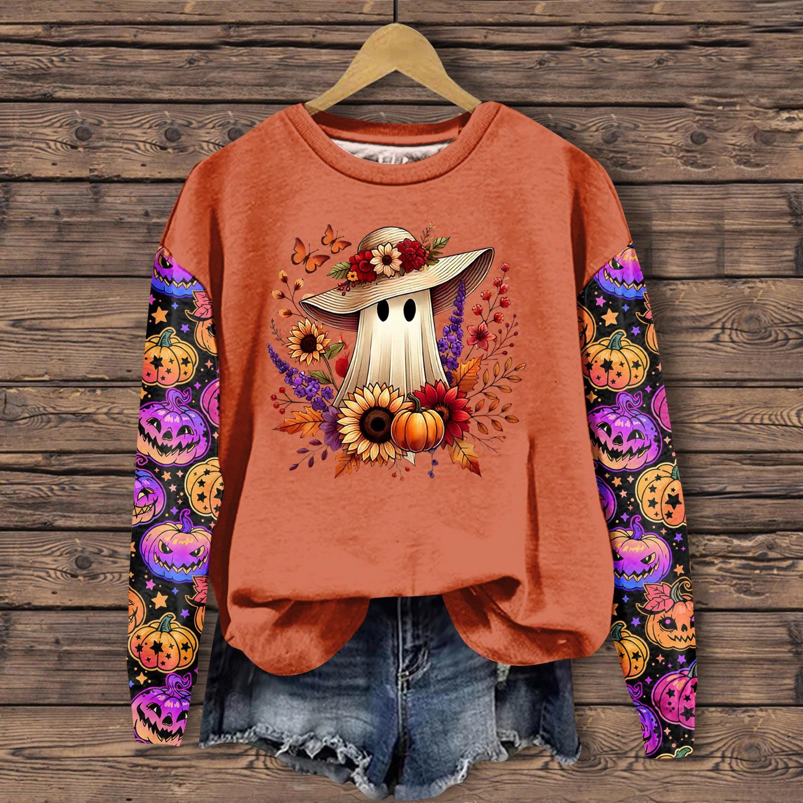 

Женская одежда, осенне-зимний Хэллоуин, круглый вырез, длинный рукав, большой свободный плюшевый утолщенный свитер, топ M фиолетовый