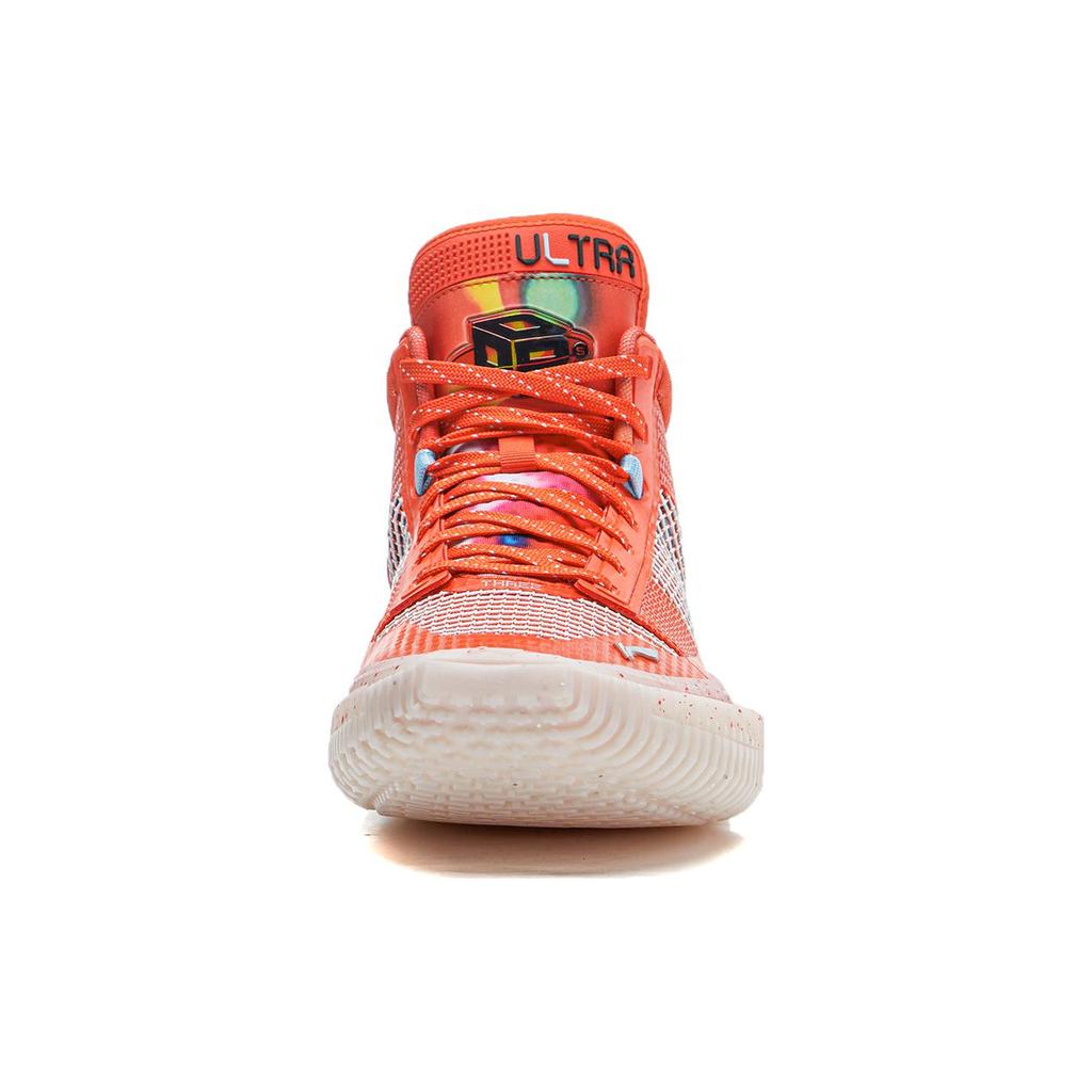 Li Ning Badfive 3 Ultra Neon Synthetic Leather Cushioning Slip Resistant Mid top Basketball Shoes Men's ABFS011-11