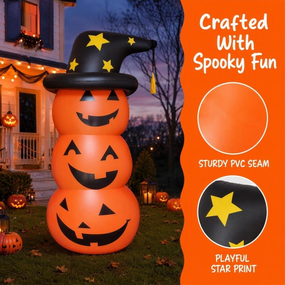 Pumpkin Ghost Stand Up Ghost Inflatable Model Convenient Halloween Balloons Door Room Decoration