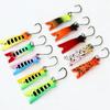 10Pcs Trout Fishing Spoons Lures Set Fishing Spinners Metal Hard Baits with Single Hook Sequins Baits Easy to Use