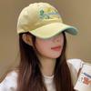 Women Embroidery Flowers Baseball Cap Sweet Cotton Outdoor Visors Peaked Hat Korean Letter Solid Color Hip Hop Dad Hats