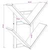 Wall Shelf 2 pcs Reclaimed Wood 43 x 15 x 47 cm Engineered Wood