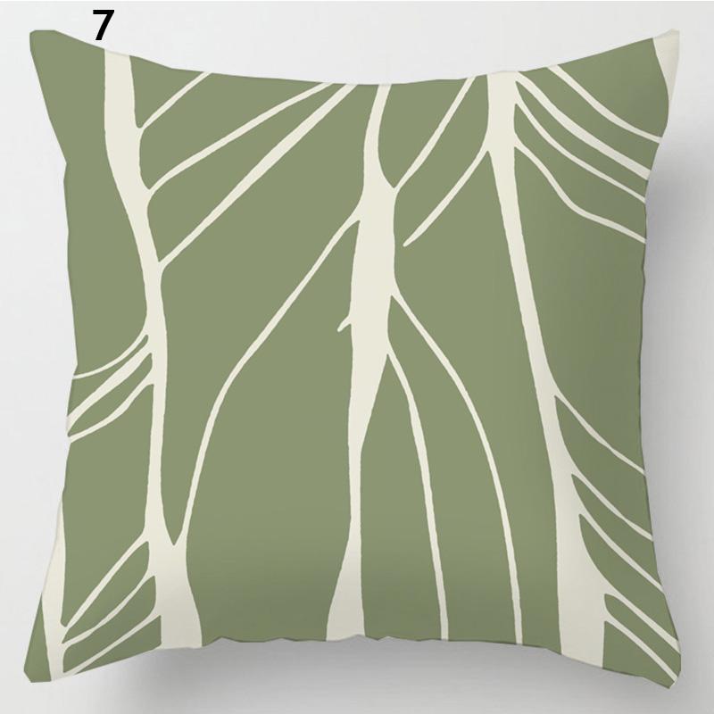 Чешский полосатый лист наволочка, декоративные наволочки на пояс, наволочка, квадратный домашний декор, наволочка 45x45 см, зеленый