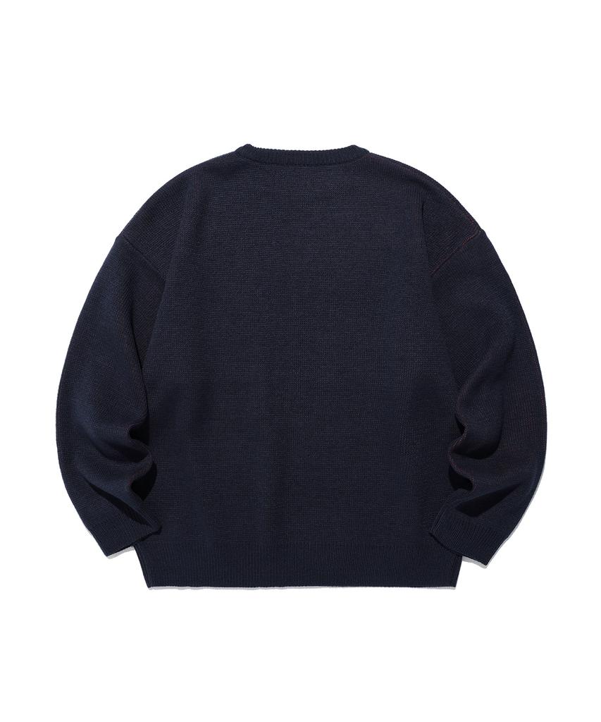 ISTKUNST 99 Punk Knit_Navy(Ik2Efmk601A)