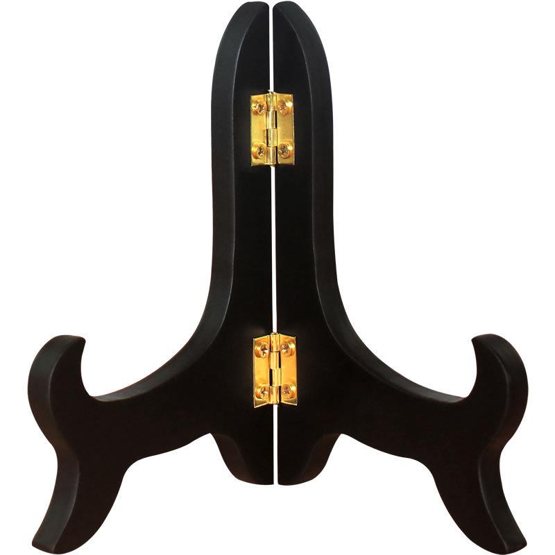 Solid Wood Decorative Plate & Frame Stand for Photos, Crafts, Porcelain, and Pu'er Tea Cakes