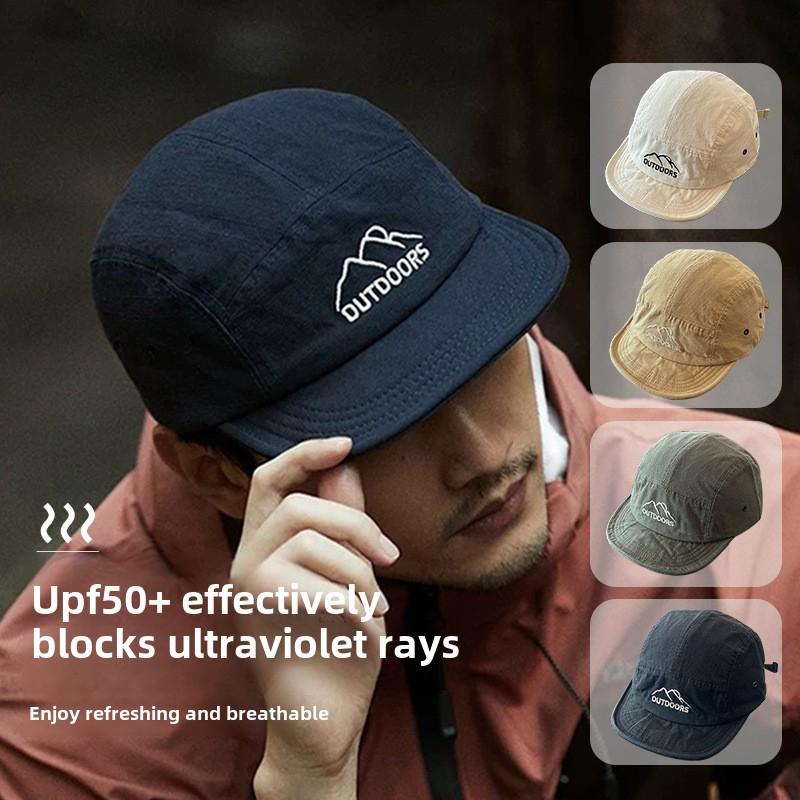 Japanese Style Short Brim Baseball Caps Men Women Sunshade Golf Peaked Cap Cotton Outdoor Mountaineering Duckbill Visors Hat
