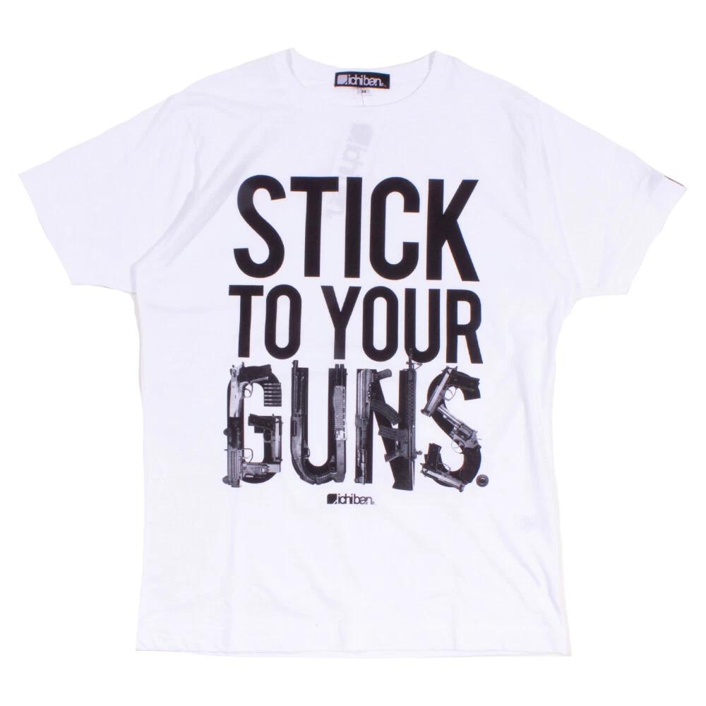 Ichiban White Stick To Your Guns T-Shirt L