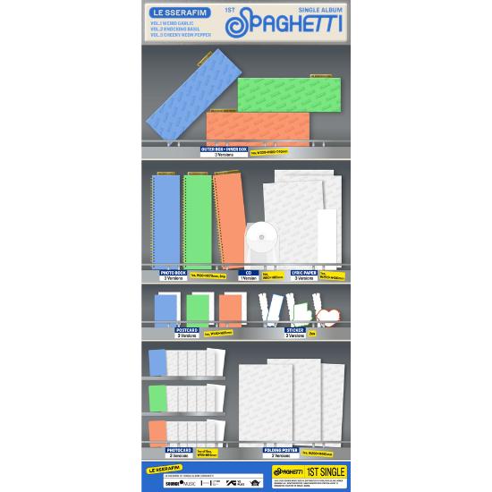 Select POB LE SSERAFIM 1st Single Album SPAGHETTI