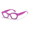 Europe and America Retro Cat Eye Anti-Blue Light Glasses Men Women Fashion Collide Color High Definition Eyeglasses