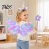 Cosplay Wings for Theatre Performances Angel Feather Kids, Colorful Wing Costume Accessory Fallen with Elastic Straps Strap Halloween Party, Cosplay,