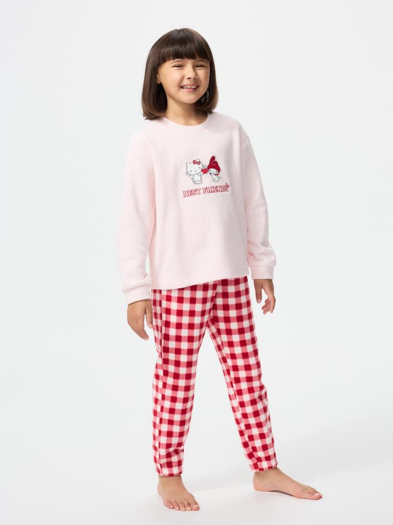 Uniqlo Girls Sanrio Fleece Set B