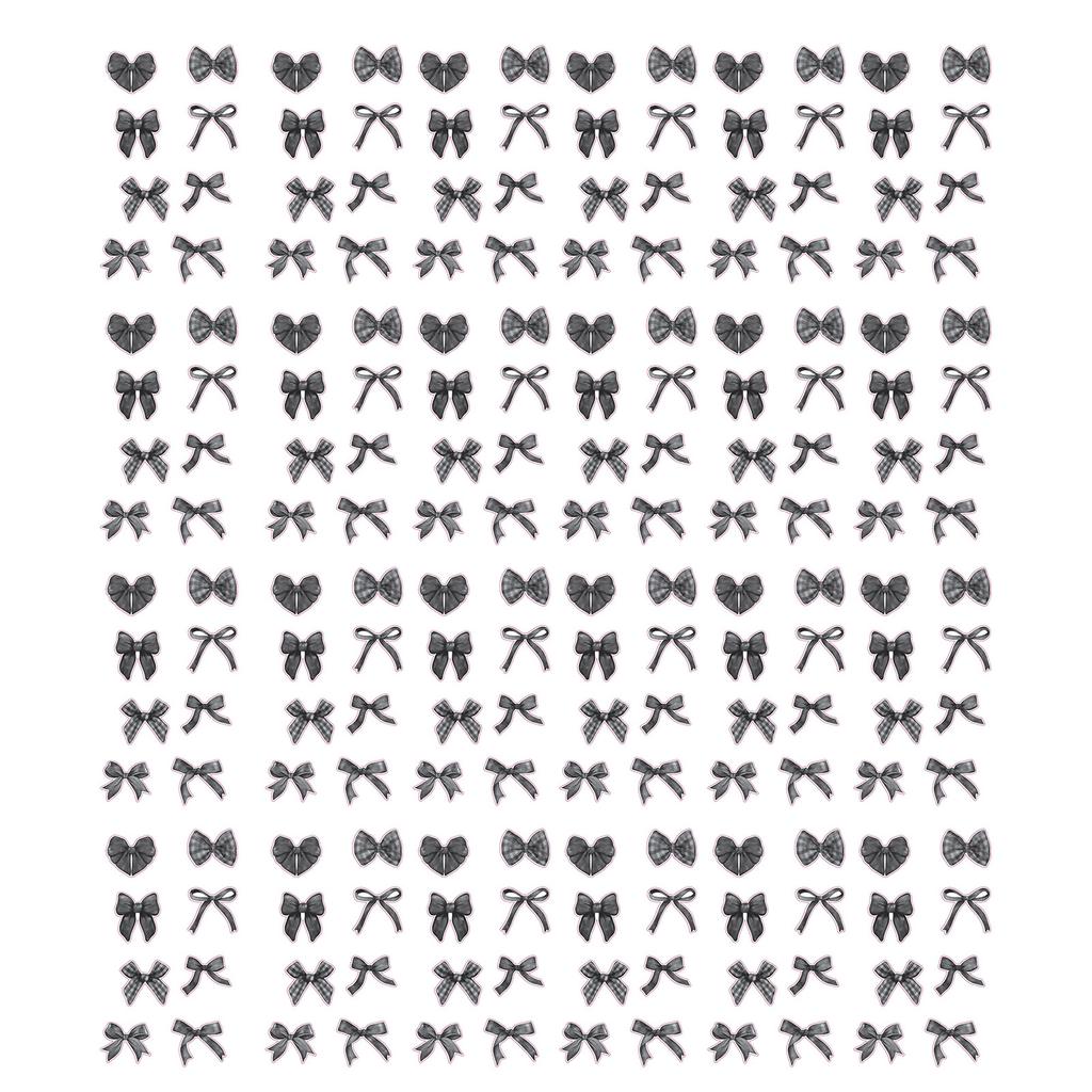 500Counts Cartoon Bowknot Sticker Aesthetic Scrapbooking Sticker for Water Bottle Notebook Journal Phone Case Wrapping