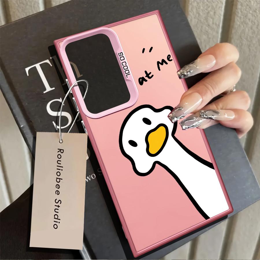 Phone Cover Case for Samsung Galaxy S25 S20 Plus S24 FE S25Edge Note 20 Ultra S23 S23 Ultra S21 S22 Cute Duck