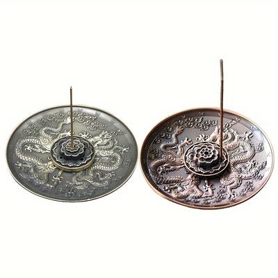 1 Stück Zen-Räuchergefäß aus Metall, Räuchergefäß, Räuchergefäß, Räucherstäbchenhalter, Räucherstäbchen, Tee-Ornamente
