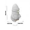 3D Printed Snowman Figurine, White Collectible Sculpture for Christmas Shelf and Desktop Decors, Holiday Parties Gift
