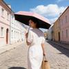 Solar Umbrella With Upf50 Ultraviolet Protection For Adults Compact Portable Sunshade