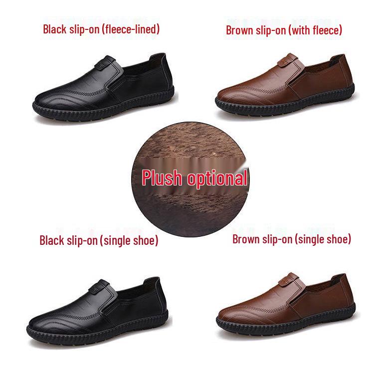 Mocasini Slip-on cu Talpă Moale pentru Bărbați - Pantofi Casual Confortabili din Piele PU