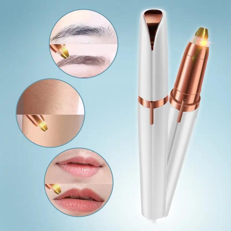 Electric Eyebrow Trimmer Electric Face Eyebrow Hair Trimmer Mini Portable Women Body Shaver Remover Painless Beauty Hair Removal