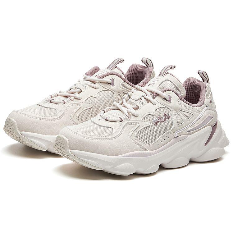 FILA Comfortable Trendy Fabric Breathable Rebound Low-Top Casual City Commuting Running Shoes Women sneaker Pink F12W011113FPP