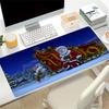 Santa Claus Reindeer Large Gaming Mouse Pad Nonslip Rubber Base Waterproof Desk Mat For Office Pc Laptop