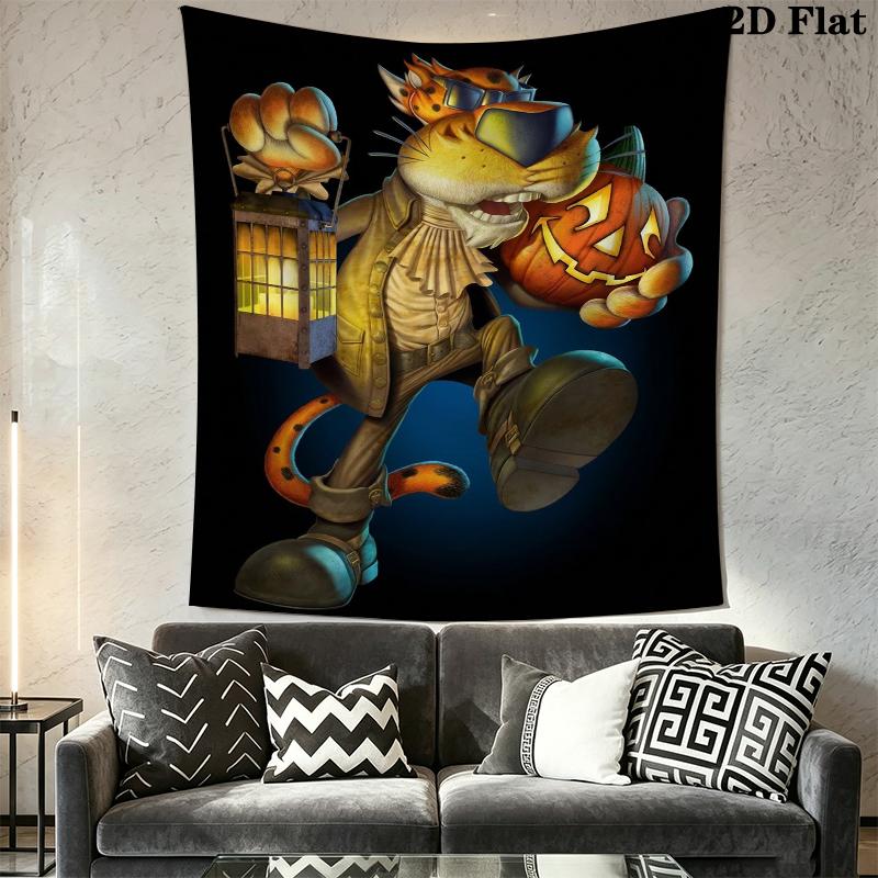 Chester Cheetah Wall Tapestry Aesthetic Wall Hanging Printed Fabric Blanket Decorative Tapestries for Bedroom Living Room Home Decor