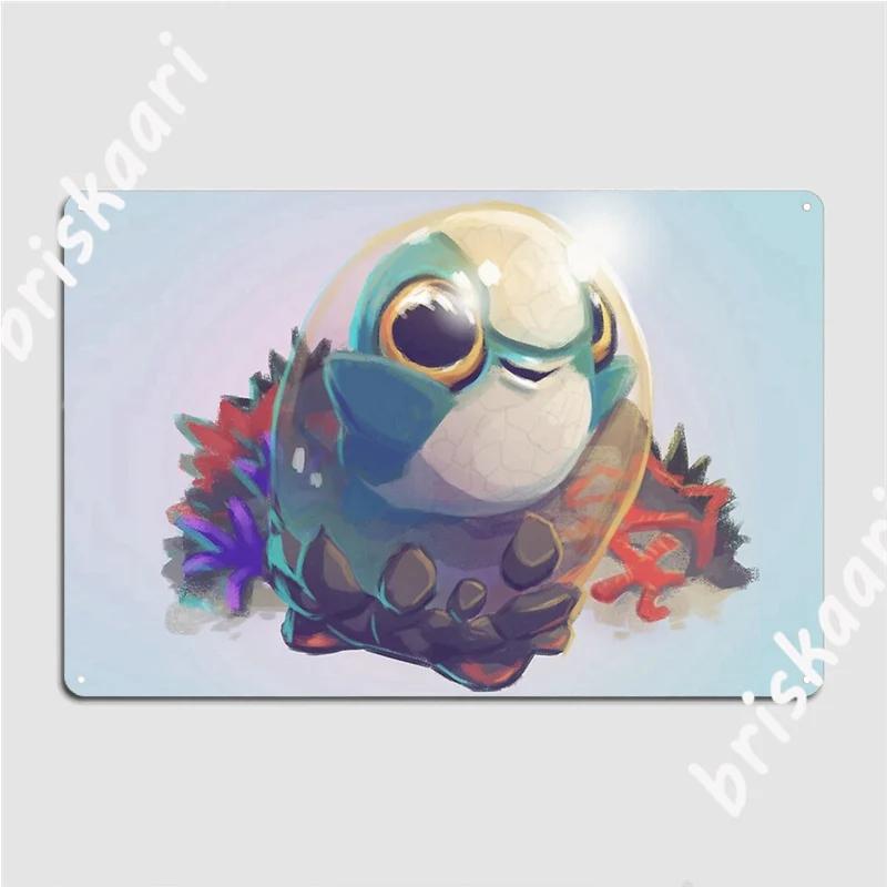 

Cuddlefish Baby Subnautica Metal Signs create Club Party Plaques Bar Cave Tin sign Posters 20x30cm（7.8x11.8inch）
