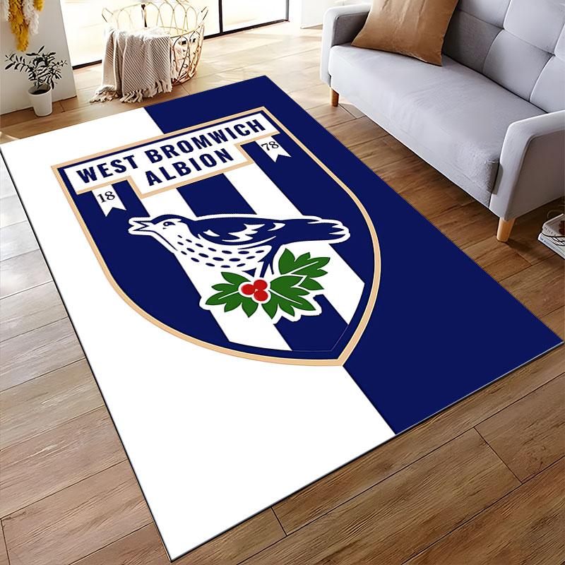 West Bromwich Albion Logo Carpet Suitable As a Non-slip Mat for the Living Room or Bedroom Sofa
