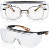 Óculos de segurança VOPHA antiembaçantes com lentes transparentes e proteção lateral tipo asa anti-luz azul óculos protetores unissex