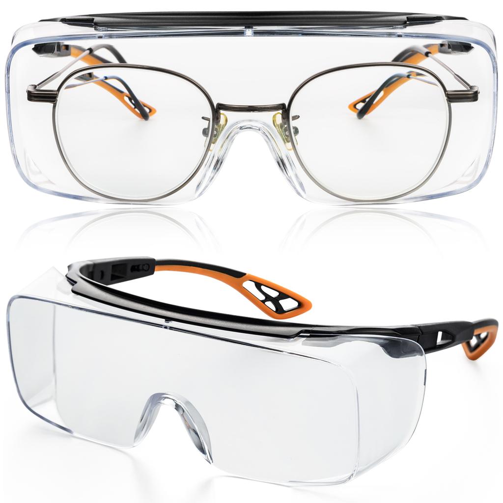 Óculos de segurança VOPHA antiembaçantes com lentes transparentes e proteção lateral tipo asa anti-luz azul óculos protetores unissex