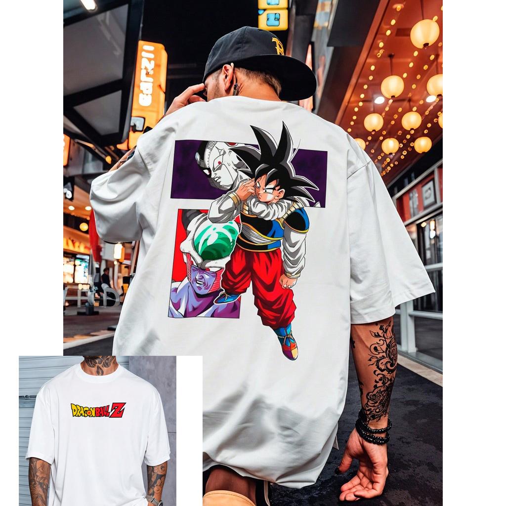 Dragon Ball Anime Son Goku Herr- och Dam Sommar T-shirt Harajuku Retro Kortärmad Lös Oversized Casual Bekväm Y2k Topp
