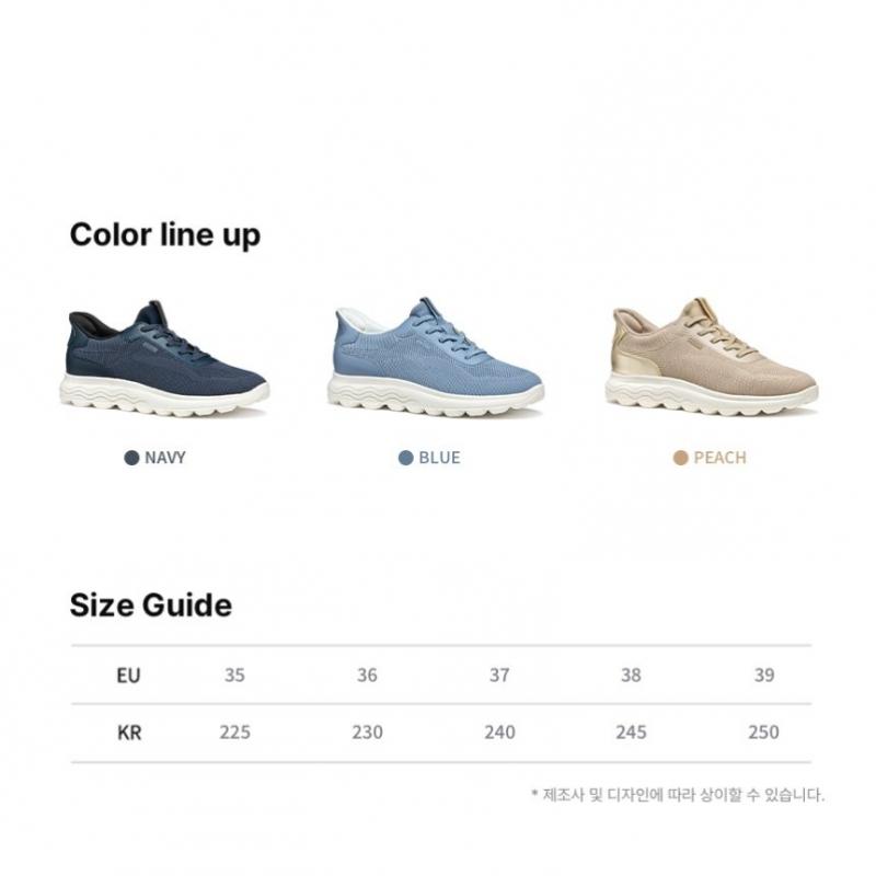Geox Women S Comfort Knit SneakerS Blue 8gx7ma5S7S