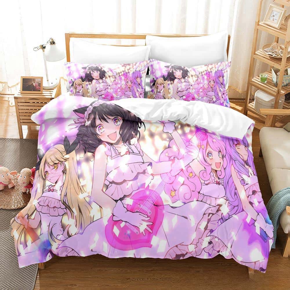 Fashion 3d Print Game Show By Rock! Bedding Set Cartoon Anime Three-piece Set Adult Kid Bedroom Duvet Cover Sets Home Textiles