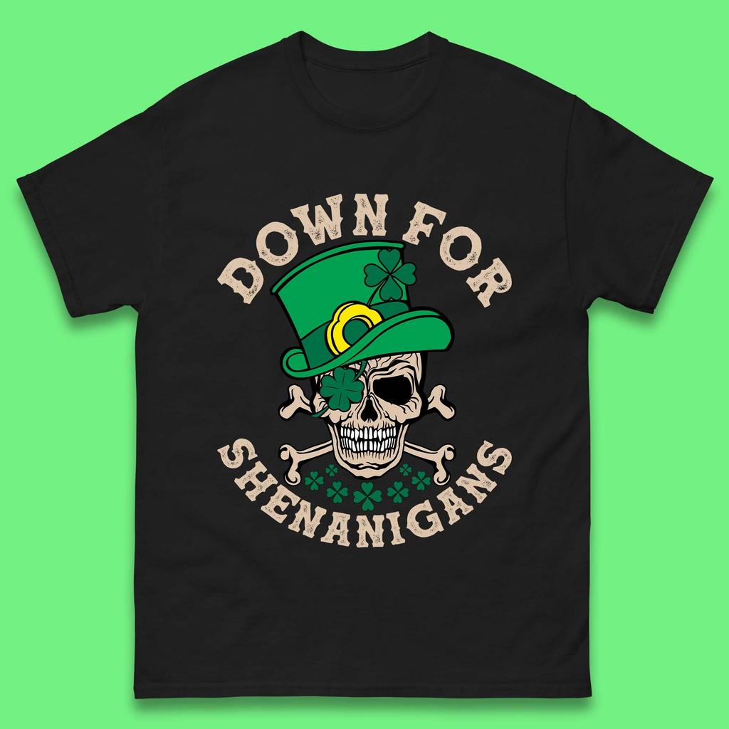 Down For Shenanigans Mens T-Shirt Womens Tops Tees