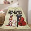 Anime Sofa Blankets for Winter A-Spy×Family Warm Knee Bed Fleece Camping Fluffy Soft Blankets King Size Microfiber Bedding