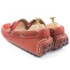 Excellent LOUIS VUITTON Driving shoes LV logo metal loafers Red series 6.5 Used