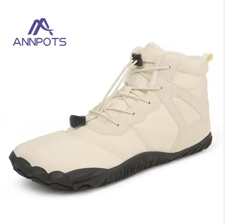 Thickened Waterproof Winter Snow Boots Five-Finger Cotton Shoes Anti-Slip Cold Resistant Outdoor Warm Boots Barefoot Five-Finger 36