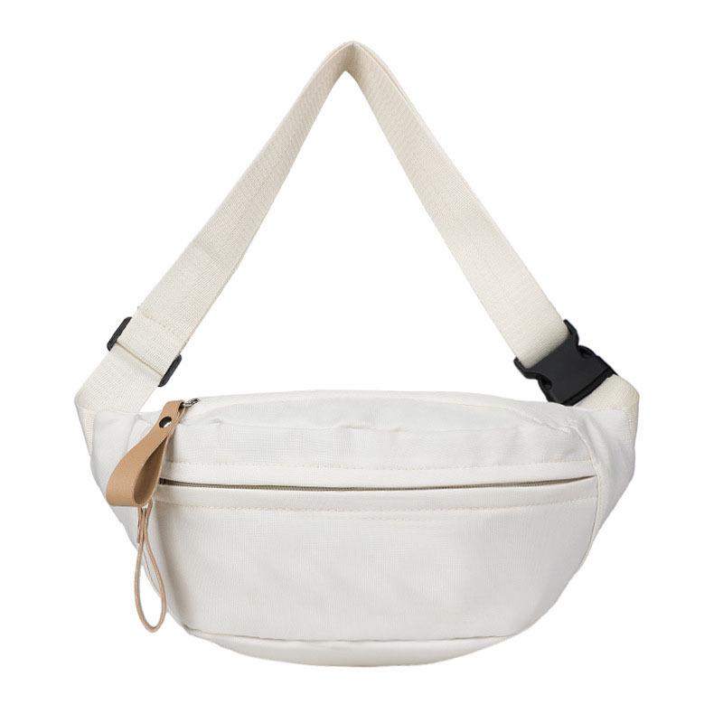 New Style Women's Crossbody Chest & Waist Bag with 3 Pockets and Logo Print - Large Capacity for Sports and Running