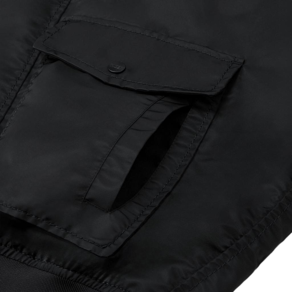 Onitsuka Tiger Denivita Series Bomber Jacket Loose Casual Zip Jacket Men jackets Black 2181B124-001