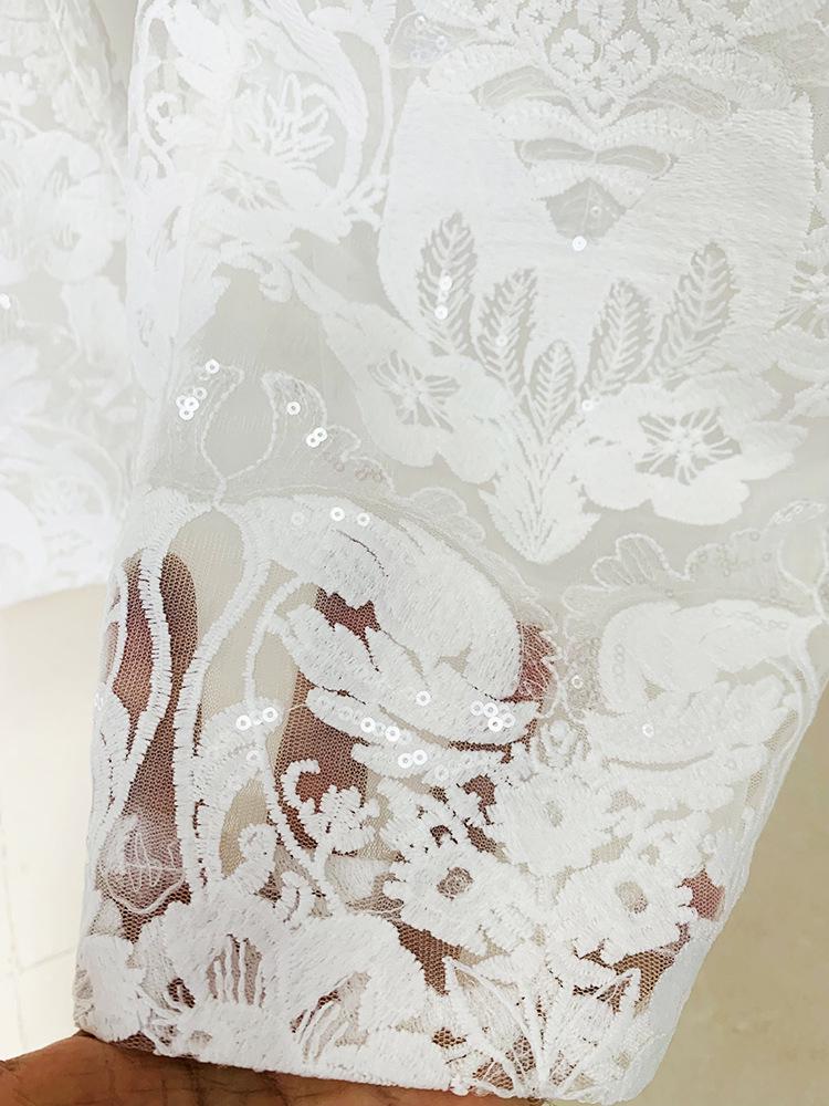 Completo e Pantaloni in Rete Ricamata con Paillettes di Alta Gamma - Collezione Primavera Inizio 2026