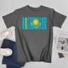 Unisex Unisex Kazakhstan Kazakh Flag Tshirt Tees T Shirts WoUnisex Boys 100 Cotton TShirt