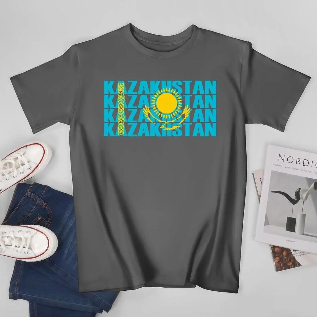 Unisex Unisex Kazakhstan Kazakh Flag Tshirt Tees T Shirts WoUnisex Boys 100 Cotton TShirt