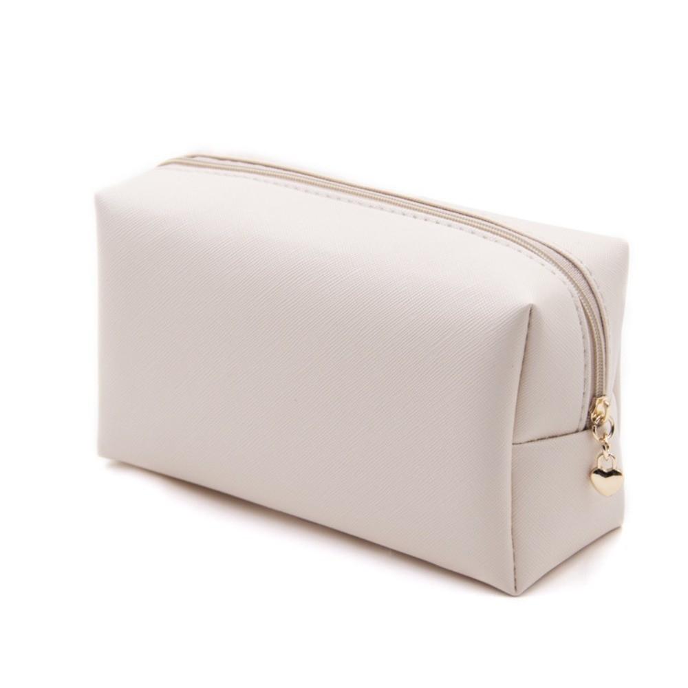 New PU Leather Makeup Bag Large Capacity Zipper Closure Toiletry Bag Waterproof Storage Bag for Women & Men