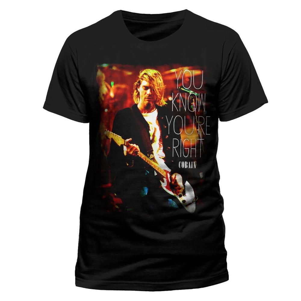 26 Kurt Cobain Right Licensed Nirvana T-Shirt In Utero Nevermind Men Unisex T-Shirt M