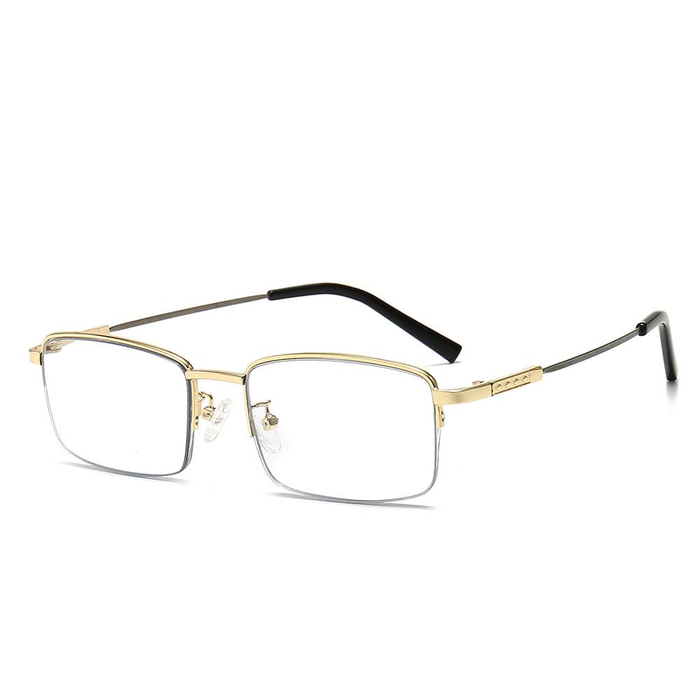 

Photosensitive Discoloration Multifocal Memory Leg Reading Glasses Anti-Blue Light High Definition Metal Reading Glasses Far And Near Reading +400